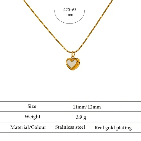 ▪️18k gold plated heart necklace - Picture 10 of 12
